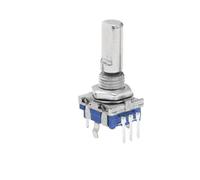Encodeur rotatif à 360 degrés EC11 avec bouton poussoir 5 broches, 20 Positions, poignée de commutateur de Code d'impulsion, potentiomètre numérique 15/20MM(B 20mm Plum handle,5PCS)