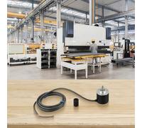 Encodeur rotatif E6B2-CWZ6C100 200P/R avec arbre de 6 mm, câble de 2 m, 5-26 V CC, pour 360/400/500/600/1000/1024/2000 P/R, sortie différentielle A/B/Z (100P/R)