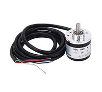 Encodeur rotatif photoélectrique Encodeur incrémental de moteur de boîte de vitesses Arbre de sortie de type D de 6 mm 5 24 V Engrenage entièrement métallique Résistance aux (Haj360p/r)