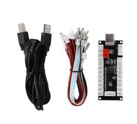 Encodeur USB générique pour manette de jeu, sans latence, compatible avec tous les types de joysticks et de boutons-poussoirs pour PC. Installation