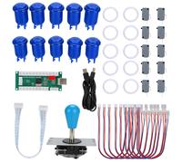 Encodeur USB sans délai pour borne d'arcade LED, pièces détachées pour jeux d'arcade DIY, compatible Raspberry Pi, manette rétro, plastique