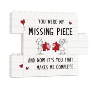 Encoink Cadeaux pour petite amie, petit ami, plaque puzzle romantique, cadeau « I Love You » pour elle, lui, cadeau d'anniversaire de Saint-Valentin pour femme, mari, petit ami/petite amie