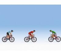 Noch Figurines H0 Coureurs cyclistes peintes à la main, debout – 1 set (0015897)