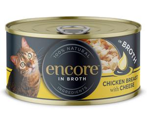 ENCORE Cat Chicken Breast with Cheese in Broth poulet avec fromage dans un bouillon 70 g