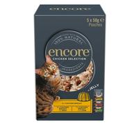ENCORE Cat Chicken Selection in Jelly Multipak 5x50 g mix de saveurs au poulet en gelée