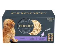 ENCORE Dog Finest Selection in Broth Multipak 5x156 g mélange de saveurs au poulet dans un bouillon