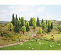 Encore échelle N Z 32911 lot de 10 arbres arbres "forêt mixte" feuillage sapi...