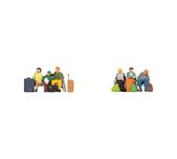 Noch Personnages 15213 – Voyageurs assis avec bagages – H0 1:87