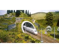 Encore H0 58040 - PORTAIL DE TUNNEL ICE, 2 Voies, 18 X 23 CM Neuf