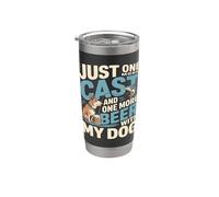 Encore un casting et une bière de plus avec mon chien Gobelet isotherme en acier inoxydable double paroi