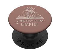 Encore un chapitre pour les amateurs de livres floraux en train de lire (Terracotta) PopSockets PopGrip Adhésif