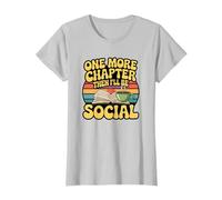 Encore Un chapitre, Puis Social Retro Groovy Bookworm Reading T-Shirt
