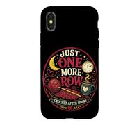 Encore Un Rang Crochet Tard Le Soir Motif drôle Coque pour iPhone X/XS