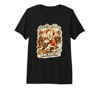 Encore Une Ambiance de Danse Latine rétro Bachata sur la Plage et au Coucher du Soleil T-Shirt Haut de Gamme