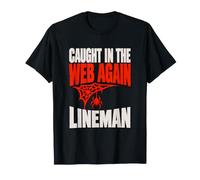 Encore Une Fois Pris dans Le Web, Lineman Spider Halloween Night Shift T-Shirt