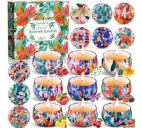 ENCOUN 9 Pièces Bougie Parfumée Ensemble Cadeau, en Cire de Soja Naturelle, pour Bath, Yoga, Mariage, Fête des Mères