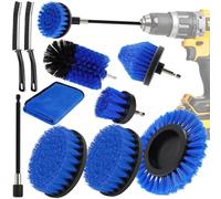 ENCOUN Brosse Perceuse, 10PCS Brosse Perceuse Nettoyage Kit, Brosse Joint Carrelage, Brosse Nettoyage Perceuse Brosse pour Perceuse pour Cuisine, Salle de Bains, Baignoire, Jantes, Carrelage, Sol