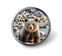 Encounter Badge rond en métal léger pour homme et femme, durable et élégant, pour chemises, vestes, chapeaux