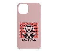 Encouragement au Singe en méditation, Yoga débutant Coque pour iPhone 13