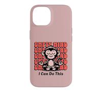 Encouragement au Singe en méditation, Yoga débutant Coque pour iPhone 14