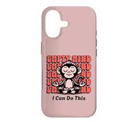 Encouragement au Singe en méditation, Yoga débutant Coque pour iPhone 17