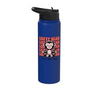 Encouragement au singe en méditation, yoga débutant Stainless Steel Insulated Water Bottle