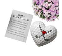Encouragement des balles de golf | Note de décoration en forme de cœur | Cadeau de carte de citation inspirante | pour Noël Femmes Hommes Petit ami Petite amie Collègue Ami Adultes Anniversaire Vacanc