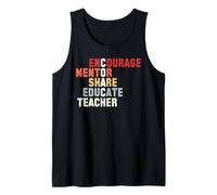 Encourager Mentor Partager Éduquer Enseignant Coach Débardeur