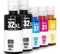 Encre 31 32Xl Compatible Avec Les Imprimantes Hp Smart Tank Plus 555,Encre 31 32 Xl Pour Smart Tank 5105 5106 5107 7005 7006 7605 7305 7306 455 515 519 530 558 558 55 Numéro De L'Article : 9