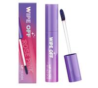 Encre a Levre Sans Transfert,Peeling Off Lip Stain,Gloss à lèvres peel-off changeant de couleur,Lip Stain Peel Off,rouge à lèvre permanent,Waterproof,Matte Lip Gloss (Fuchsia)