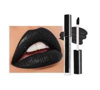 Encre à Lèvres Liquide Mate, Longue Durée Imperméable Brillant à Lèvres Noir, Rouge à Lèvres Liquide, Black Matte Lipstick, Maquillage non Collant, Vegan Cruelty Free