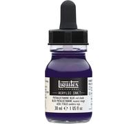 Liquitex Professional Encre Acrylique Flacon Avec Pipette 30 ml Bleu Phtalocyanine (Nuance Rouge)