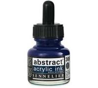 Sennelier Encre acrylique abstraite, bleu indigo