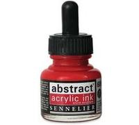 Encre Acrylique en flacon - ton rouge de cadmium foncé - Sennelier