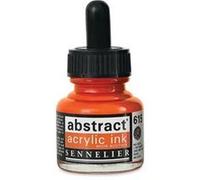 Encre Acrylique En Flacon - Ton Rouge De Cadmium Orange - Sennelier