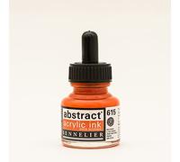 Encre Acrylique en flacon - ton rouge de cadmium orange - Sennelier
