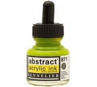 Sennelier Encre acrylique abstraite, jaune vif, vert