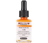 Encre acrylique - Extra-fine - Teinte orange de cadmium - 28 204 - Aéro Color Pr