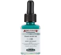 Encre acrylique - Extra-fine - Vert effet métallique - 28 905 - Aéro Color Pro -