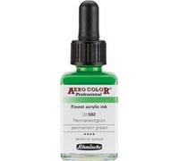 Schmincke : Aero Color Professionnel Liquide Acrylique : Permanent Vert 28ml