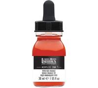 Liquitex Professional Encre Acrylique Flacon Avec Pipette 30 ml Rouge Orange Vif