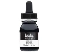 Encre acrylique professionnelle Liquitex, pot de 30 ml (1 oz), noir de carbone