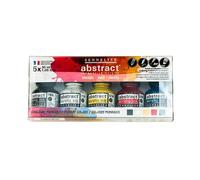 Sennelier Abstract Acrylic Ink Set, Includes 5-30ml Bottles of Ink, Primary Colors (10-134220-00)