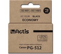 Encre Actis KC-512R (remplacement de Canon PG-512 ; standard ; 15 ml ; noir)