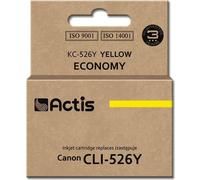 Encre Actis KC-526Y (Remplacement pour Canon CLI-526Y ; Standard ; 10 ml ; Jaune)