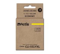 Encre Actis KC-551Y (remplacement de Canon CLI-551Y ; standard ; 12 ml ; jaune (avec puce)