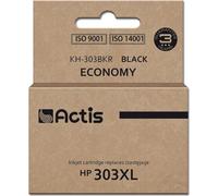 Encre Actis KH-303BKR pour imprimante HP, remplacement HP 303XL T6N04AE ; Premium ; 20 ml ; 600 pages ; noir
