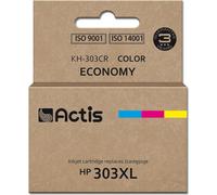 Encre Actis KH-303CR pour imprimante HP, remplacement HP 303XL T6N03AE ; Premium ; 18 ml ; 415 pages ; couleur