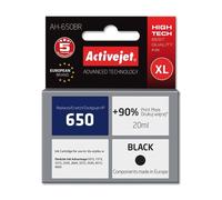 Encre Activejet AH-650BR (Remplacement pour HP 650 CZ101AE ; Premium ; 20 ml ; Noir)