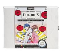 Encre - Aquarelle - Colorex - Pébéo - Coffret Manga - 4 couleurs + marqueurs + accessoires